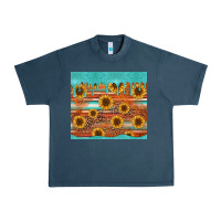 Midnight Navy turquoise leopard distressed serape background tumbler Urban Heavy Tee - Jasminsmagicworld