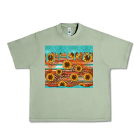Oil Green turquoise leopard distressed serape background tumbler Urban Heavy Tee - Jasminsmagicworld