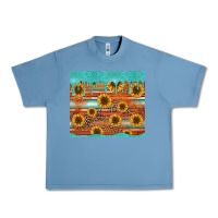 Pebble Blue turquoise leopard distressed serape background tumbler Urban Heavy Tee - Jasminsmagicworld