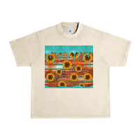 Sandshell turquoise leopard distressed serape background tumbler Urban Heavy Tee - Jasminsmagicworld