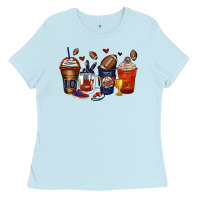 Baby Blue american football coffee cups Ladies Tee - Zillion Design Studio