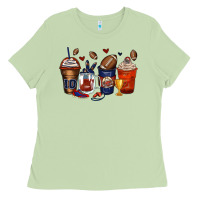 Matcha american football coffee cups Ladies Tee - Zillion Design Studio