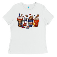 White american football coffee cups Ladies Tee - Zillion Design Studio