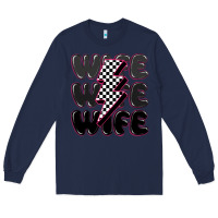 Navy wife wife wife Long Sleeve Tee - MaliasSmallBusiness