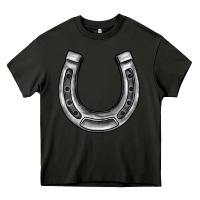 Asphalt horseshoe Heavy Core Tee - BarkalooDesign