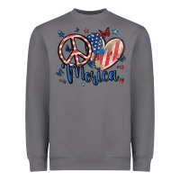 Storm peace love 'merica Heavyweight Sweatshirt - MaliasSmallBusiness