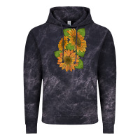 Cloud Black sunflowers Vintage Hoodie - Artiststas