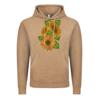 Vintage Coffee sunflowers Vintage Hoodie - Artiststas