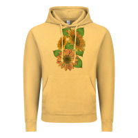 Vintage Mustard sunflowers Vintage Hoodie - Artiststas