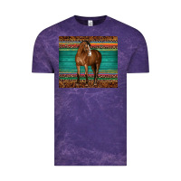 Cloud Purple western horse serape  leather leopard Vintage Tee - BarkalooDesign