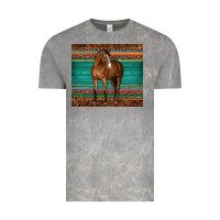 Cloud Rock western horse serape  leather leopard Vintage Tee - BarkalooDesign