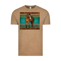 Vintage Coffee western horse serape  leather leopard Vintage Tee - BarkalooDesign