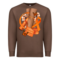Chestnut Kidney Cancer diva orange ribbon Premium Sweatshirt - NancyCooperArtShop