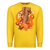 Lemon Kidney Cancer diva orange ribbon Premium Sweatshirt - NancyCooperArtShop