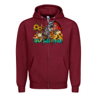 Burgundy It's Fall Y'all Zipper Hoodie - LillyAllenDesigns