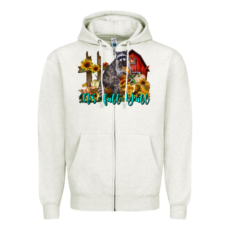 It's Fall Y'all Zipper Hoodie by LillyAllenDesigns | Teevron