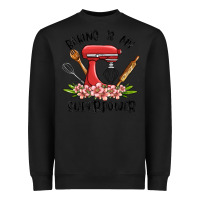Black baking is my superpower malia Heavyweight Sweatshirt - MaliasSmallBusiness