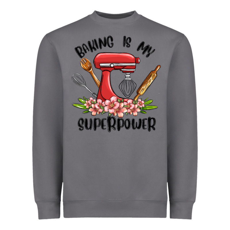 Baking Is My Superpower Malia Heavyweight Sweatshirt by MaliasSmallBusiness | Teevron