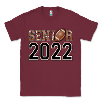 Burgundy senior football Classic Tee - AdoDesignShop