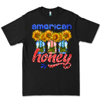 Black american honey sunflower mason jar Premium Tee - HRA Design Shop