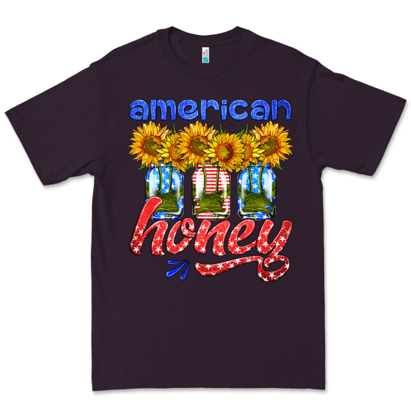 American Honey Sunflower Mason Jar Premium Tee by HRA Design Shop | Teevron