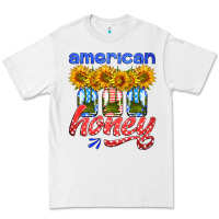 White american honey sunflower mason jar Premium Tee - HRA Design Shop