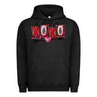 Pigment Black Xoxo love Valentine's Day Urban Hoodie - FaDigitalArtStudio