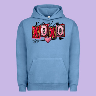 Xoxo Love Valentine's Day Urban Hoodie Designed By Fadigitalartstudio