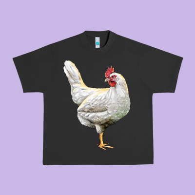 Leghorn Chicken Urban Heavy Tee Designed By Lillyallendesigns