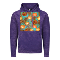 Cloud Purple plaid fall pumpkin seamless Vintage Hoodie - AdoDesignShop