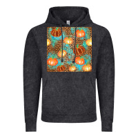 Vintage Black plaid fall pumpkin seamless Vintage Hoodie - AdoDesignShop