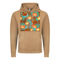 Vintage Camel plaid fall pumpkin seamless Vintage Hoodie - AdoDesignShop