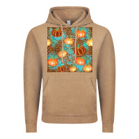 Vintage Coffee plaid fall pumpkin seamless Vintage Hoodie - AdoDesignShop