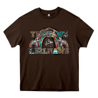 Chocolate Brown yeehaws and heilnaws Heavy Core Tee - SublimationCraftShop