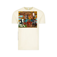 Vintage Arctic Farm Animals On An Old Wagon Vintage Tee - LillyAllenDesigns