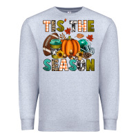 Heather Grey Tis' the season Premium Sweatshirt - texasbilliewilder