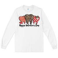 White dentist happy valentines day Long Sleeve Tee - MaliasSmallBusiness