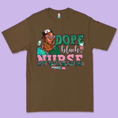 Afro  Nurse Dope Black Premium Tee Designed By Adodesignshop