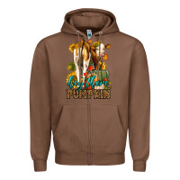 Chestnut Hey There Pumpkin Fall Zipper Hoodie - LillyAllenDesigns