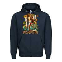 Navy Hey There Pumpkin Fall Zipper Hoodie - LillyAllenDesigns
