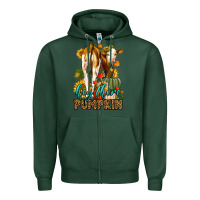 Sports Green Hey There Pumpkin Fall Zipper Hoodie - LillyAllenDesigns