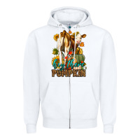 White Hey There Pumpkin Fall Zipper Hoodie - LillyAllenDesigns