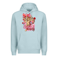 Blue Mist Cupids candy with candies Valentine's Day Premium Hoodie - HowdyJamesFarm