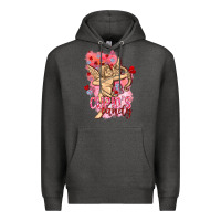 Charcoal Heather Cupids candy with candies Valentine's Day Premium Hoodie - HowdyJamesFarm