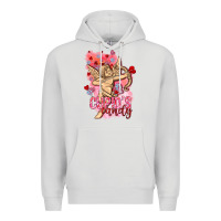Dove Grey Cupids candy with candies Valentine's Day Premium Hoodie - HowdyJamesFarm