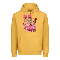 Mustard Cupids candy with candies Valentine's Day Premium Hoodie - HowdyJamesFarm