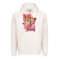 Pale Pink Cupids candy with candies Valentine's Day Premium Hoodie - HowdyJamesFarm