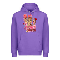 Purple Cupids candy with candies Valentine's Day Premium Hoodie - HowdyJamesFarm