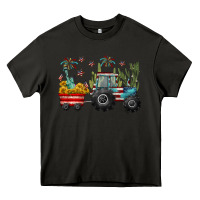 Asphalt 4th of july tractor Heavy Core Tee - CowGirlArtShop