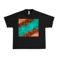 Black leather turquoise glitter tumbler Urban Heavy Tee - Jasminsmagicworld